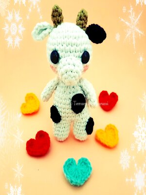 cover image of Crochet pattern Francis Cow